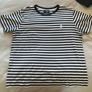 Lonely Ghost striped t-shirt